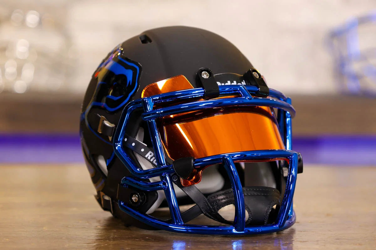 boise state football helmet 2019 Broncos Script Mini Speed The helmet features a large size Speedflex shell Front Porch of Idaho Helmet:
