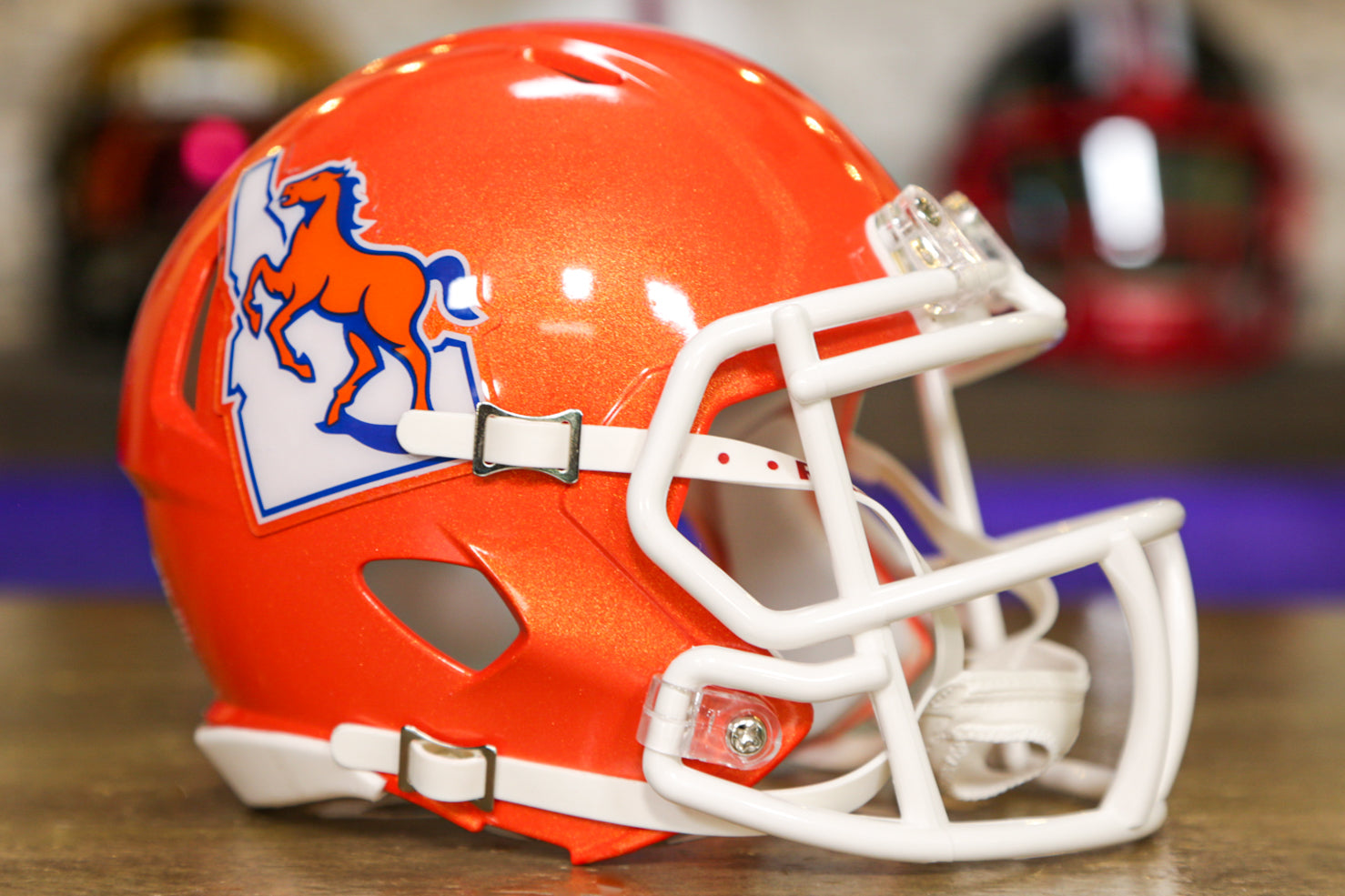 Boise State Broncos Mini Speed Helmet Riddell Replica