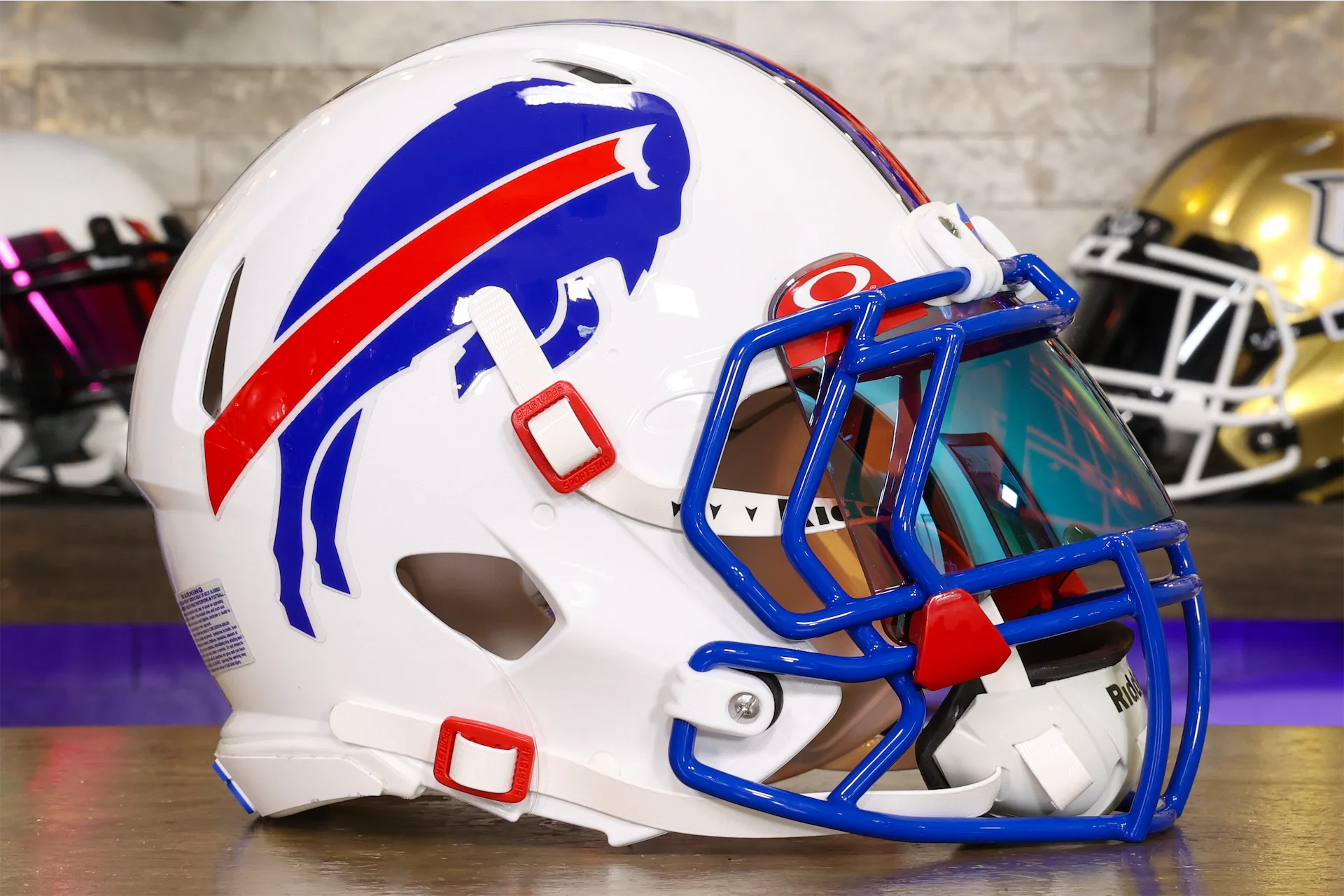 customized nfl football helmets Buffalo Bills Riddell Speed Authentic Helmet