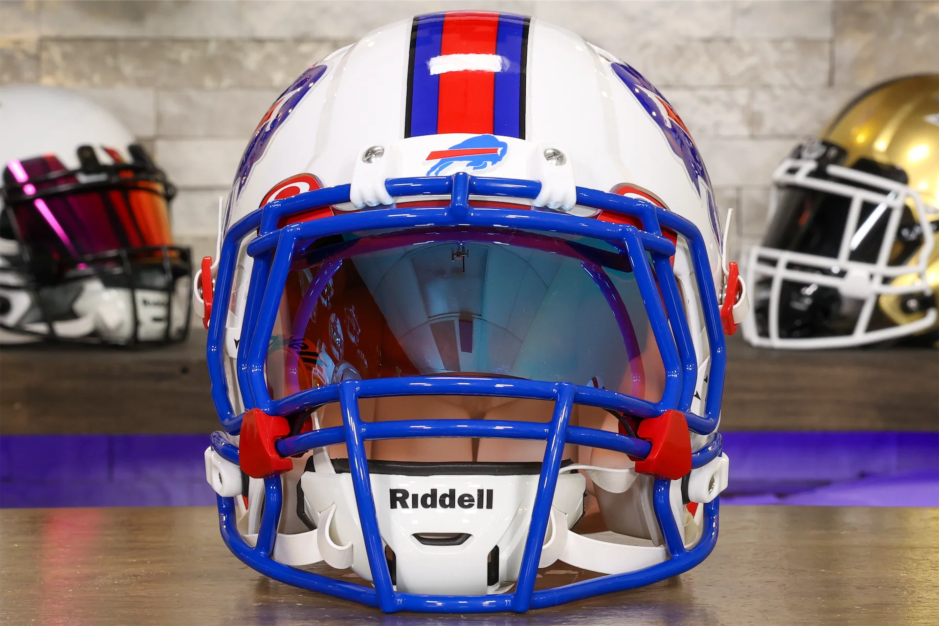blue football helmet teams Buffalo Bills Riddell Speed Authentic Helmet
