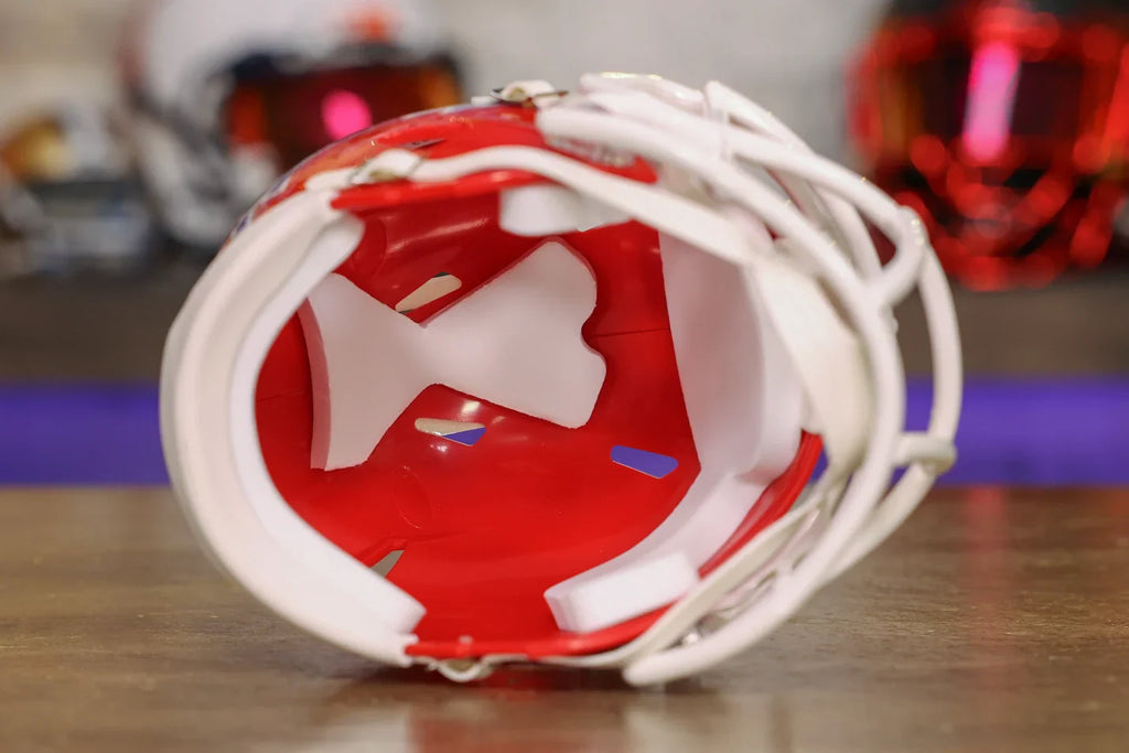 Riddell Mini Speed Throwback Helmet – Buffalo Bills 1987-2001, NFL Collectible, Red