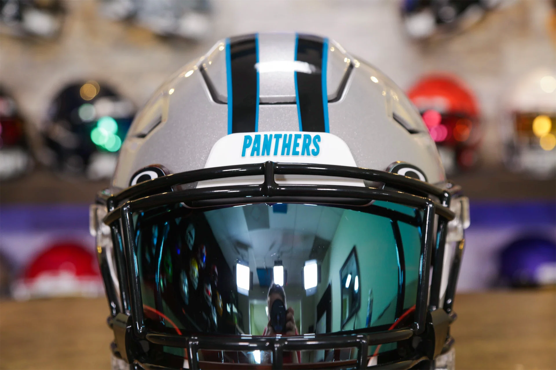 carolina panthers motorcycle helmet Carolina Panthers Riddell SpeedFlex Helmet