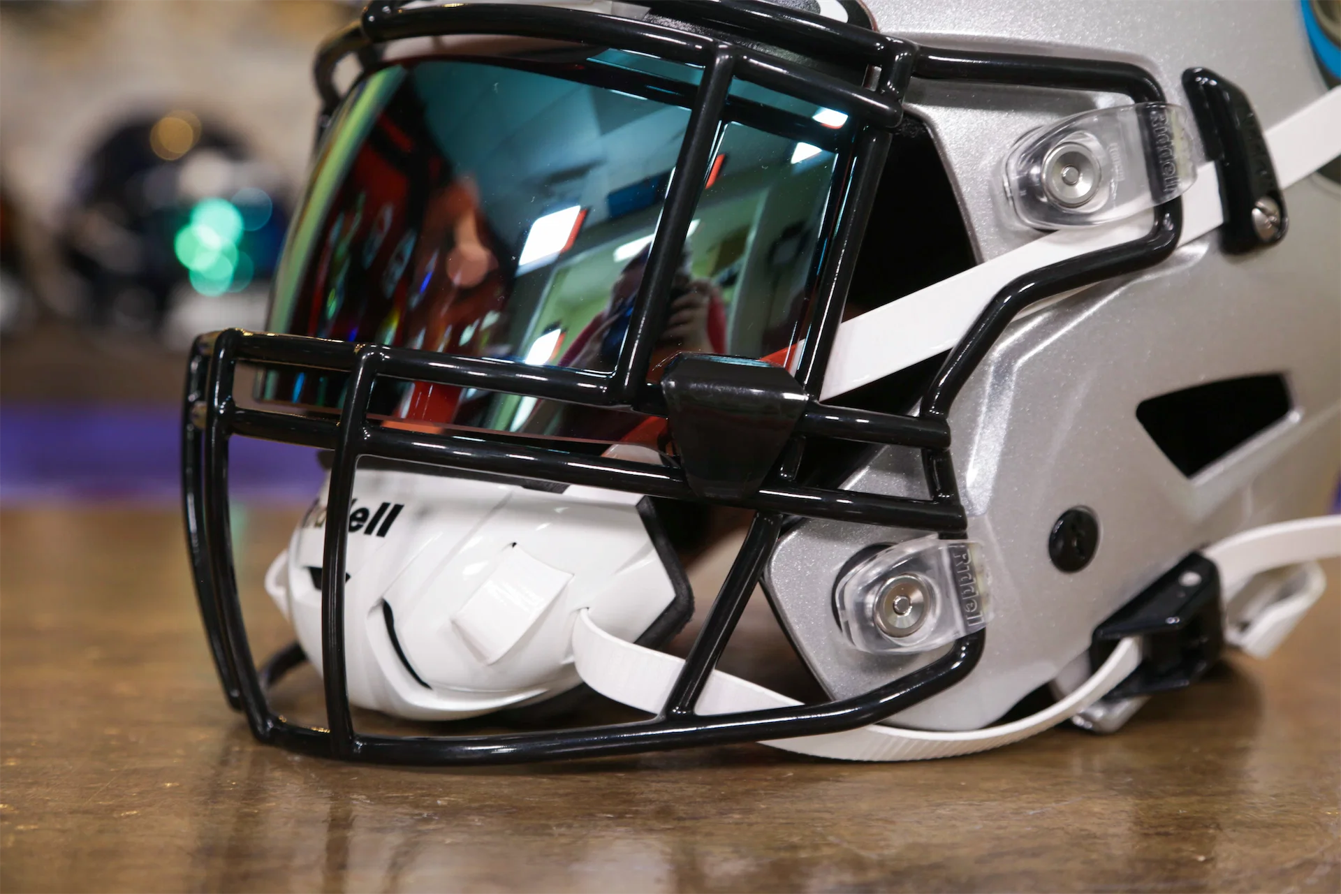carbon football helmet Carolina Panthers Riddell SpeedFlex Helmet