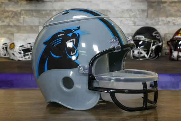 american football snack helmet Carolina Panthers Snack Helmet – Green Gridiron, Inc