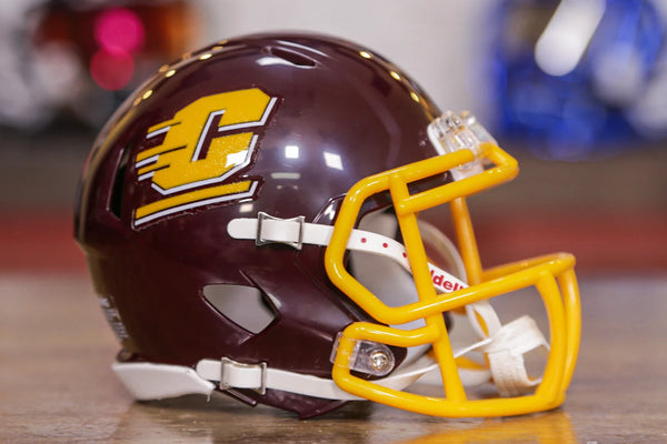 central dragons football helmet Michigan Chippewas Riddell Speed Mini baby bag Riddell mini helmets are Loungefly Disney Tangled Rapunzel Color:7S5_Cordovan/TNF Black