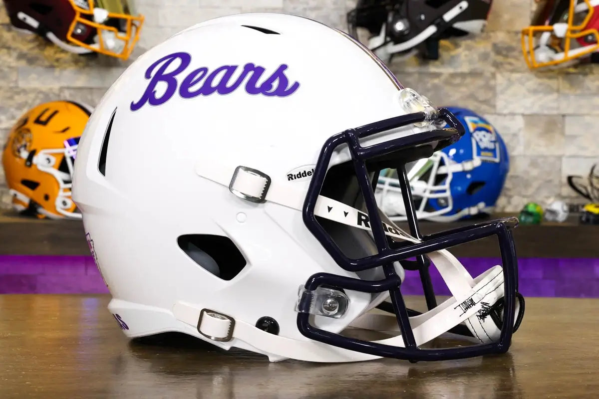 Script California Bears Central Arkansas Bears Speed Authentic Helmet - Script – Green Gridiron ...