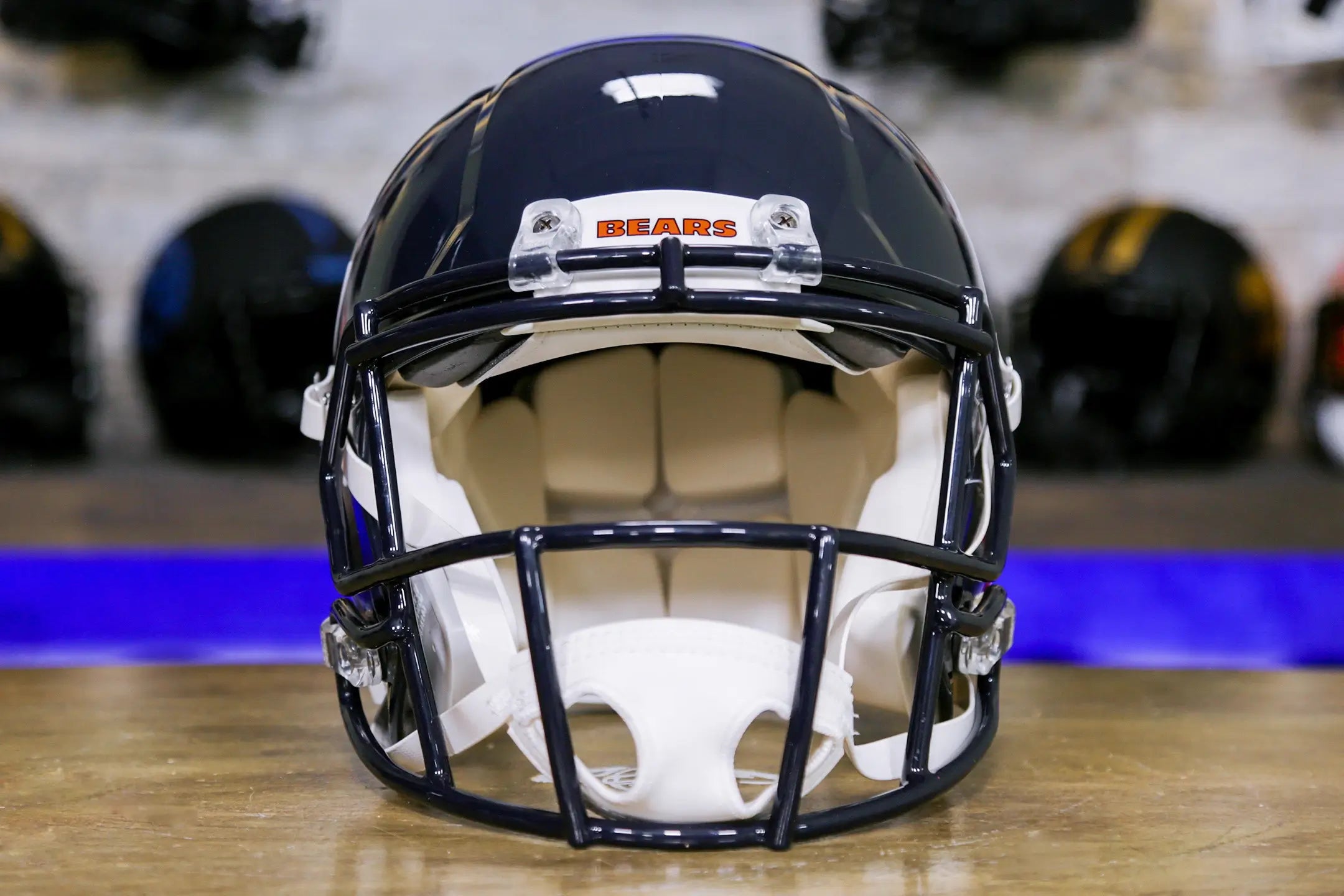 custom bears football helmets Chicago Bears Revolution Speed Authentic Helmet