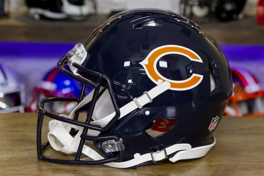 bears helmet american football wiki Chicago Current New Riddell Speed Replica Full Size Limited Edition, Officially Licensed NFL