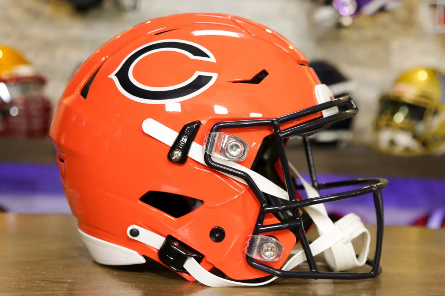 Chicago Bears Riddell SpeedFlex Helmet - Orange Alternate – Green Chicago Bears Riddell SpeedFlex Helmet - Orange Alternate – Green