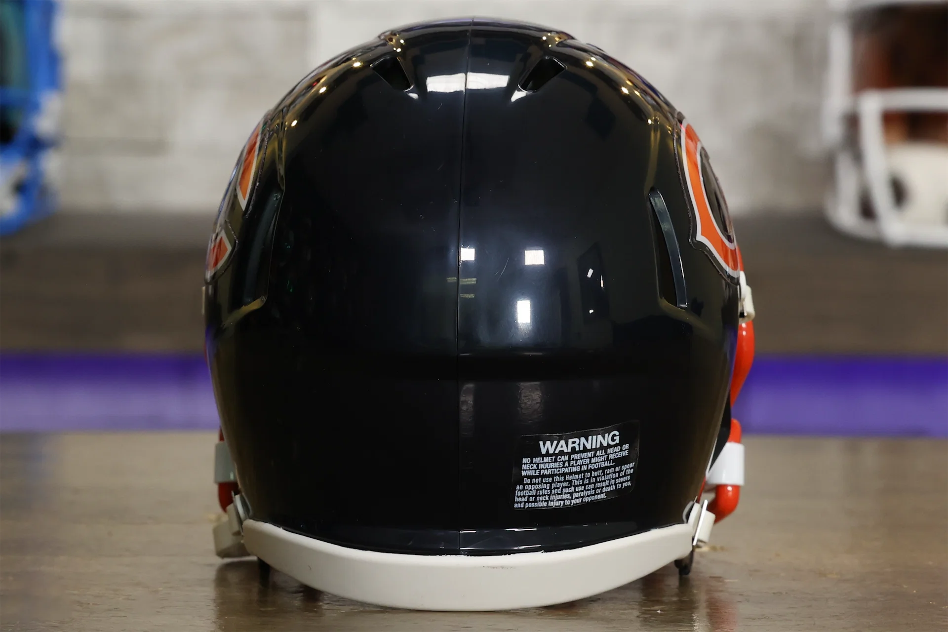 bears head motorcycle helmet Chicago Bears Riddell Speed Mini Helmet