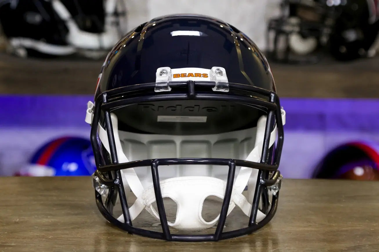chrome bear football helmet 100 Riddell Speed Replica Helmet