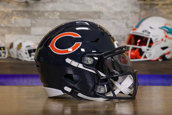 chicago bears football helmet images Chicago Bears Riddell SpeedFlex Mid-Size Helmet – Green Gridiron, Inc