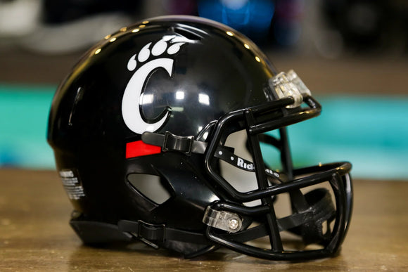 cincinnati bearcats new football helmets Cincinnati Bearcats Riddell Speed Mini Helmet