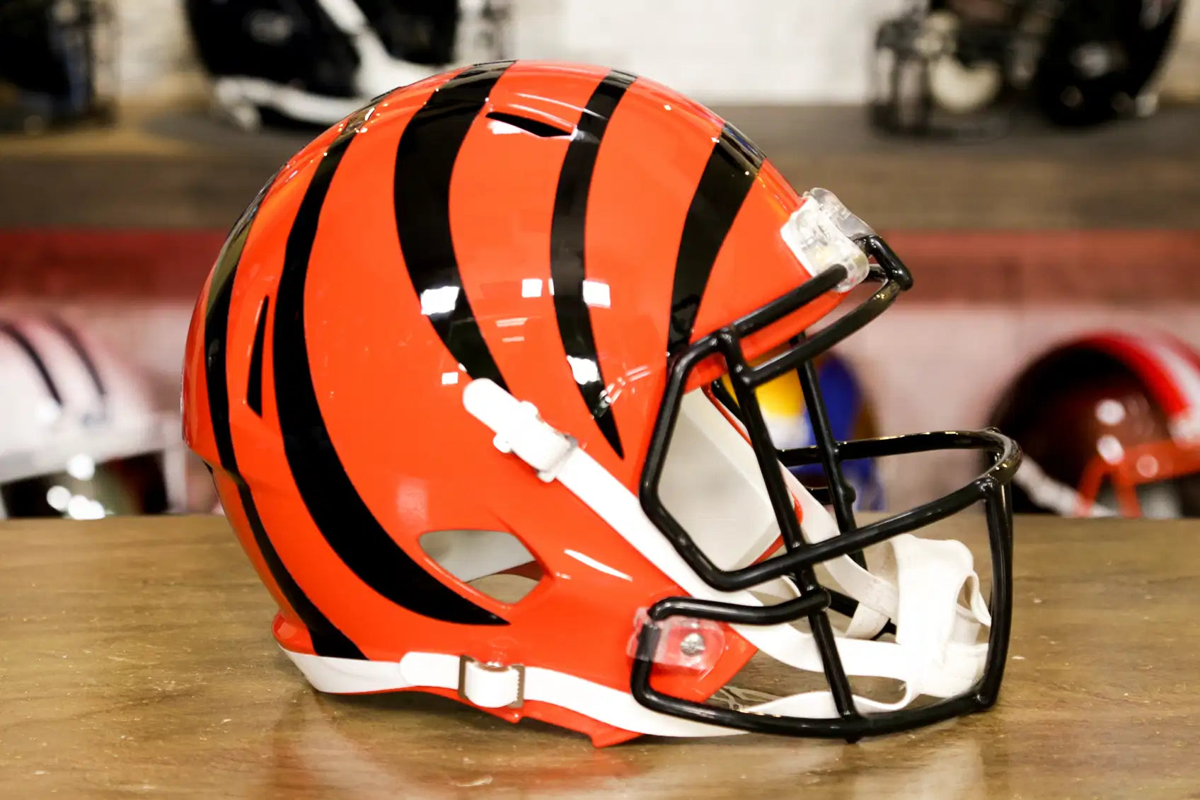 cheap football helmets for sale Cincinnati Bengals Full Size Riddell Speed Replica Helmet