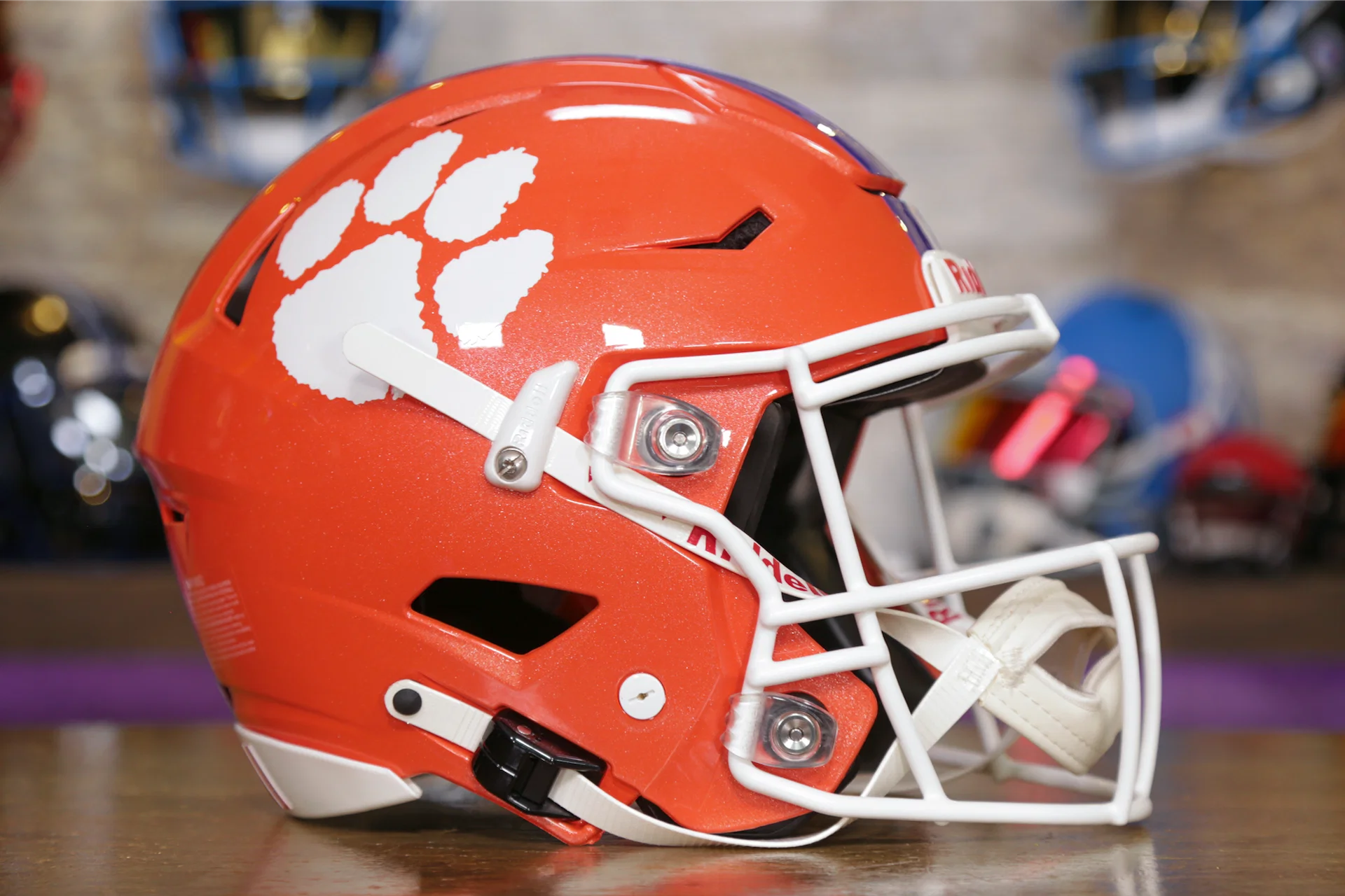 clemson football helmet 2016 Clemson Tigers Riddell NCAA Riddell Full Size Authentic Speed Flex Helmet