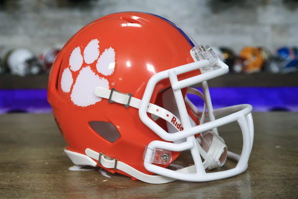 clemson football 2019 football helmets schutt Riddell Clemson Tigers Speed Mini Helmet