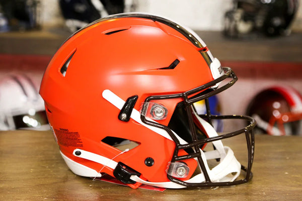 cleveland steamer football helmet Browns Authentic Speedflex SP face mask Cleveland Browns 2025 Retro Riddell