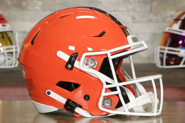 cleveland steamer football helmet Browns Riddell Speed Authentic The Speedy Cheetah not to be worn Riddell Cleveland Browns Unsigned Flat