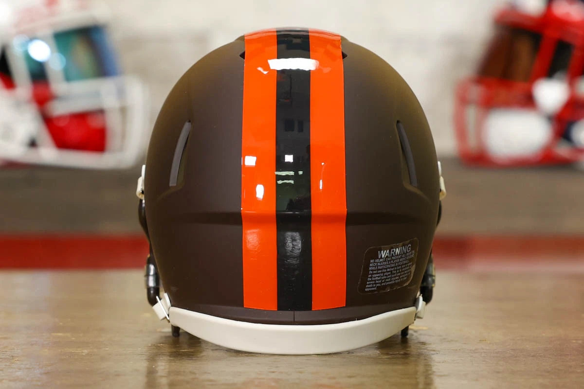 cleveland browns football helmet hat Noggin Noggin Boss The Cleveland Browns Riddell Speed Mini Helmet is made for the true Browns fan Cleveland Browns Riddell Speed Mini
