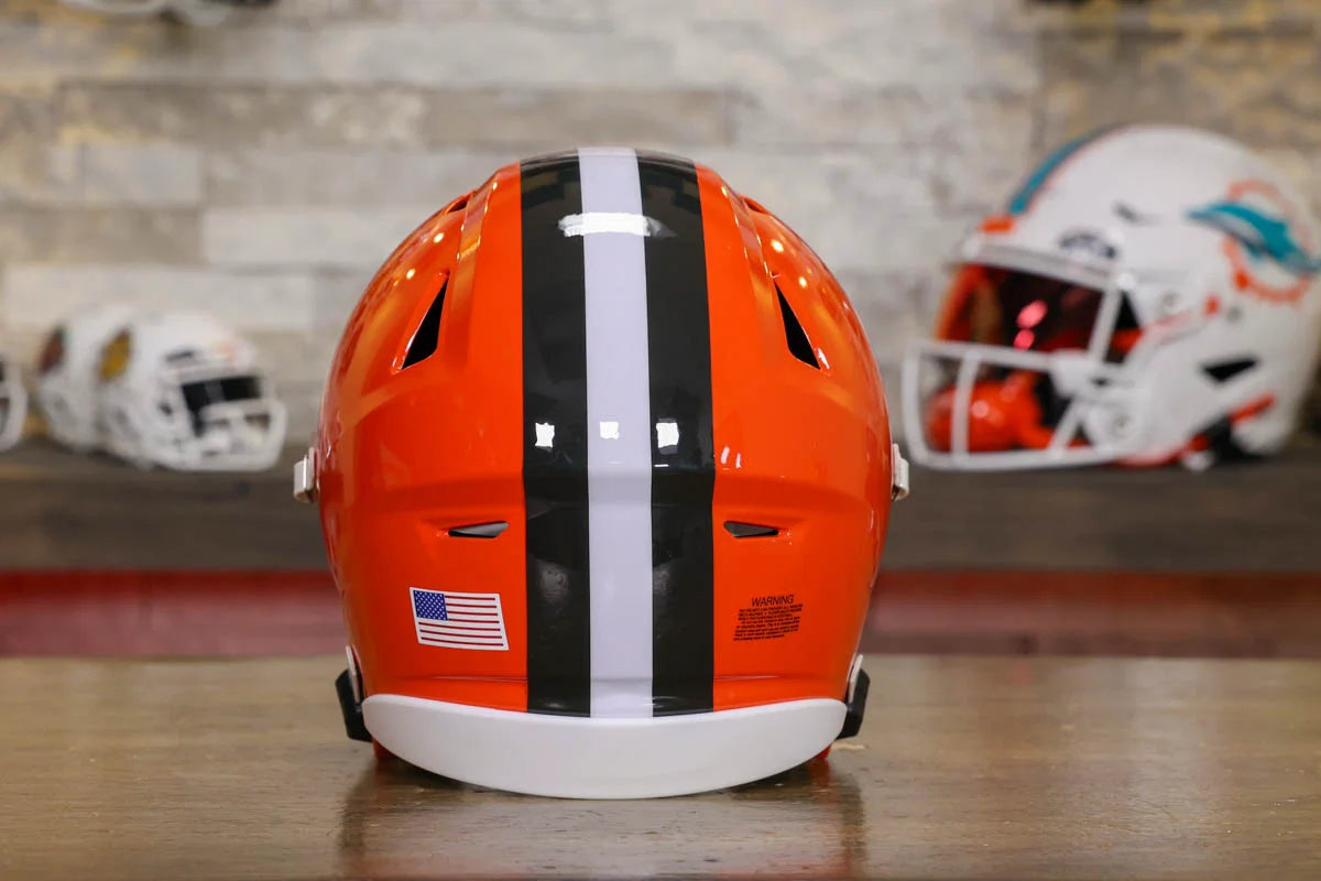 cleveland browns speedflex helmet Cleveland Browns Riddell SpeedFlex Mid-Size Helmet – Green Gridiron, Inc