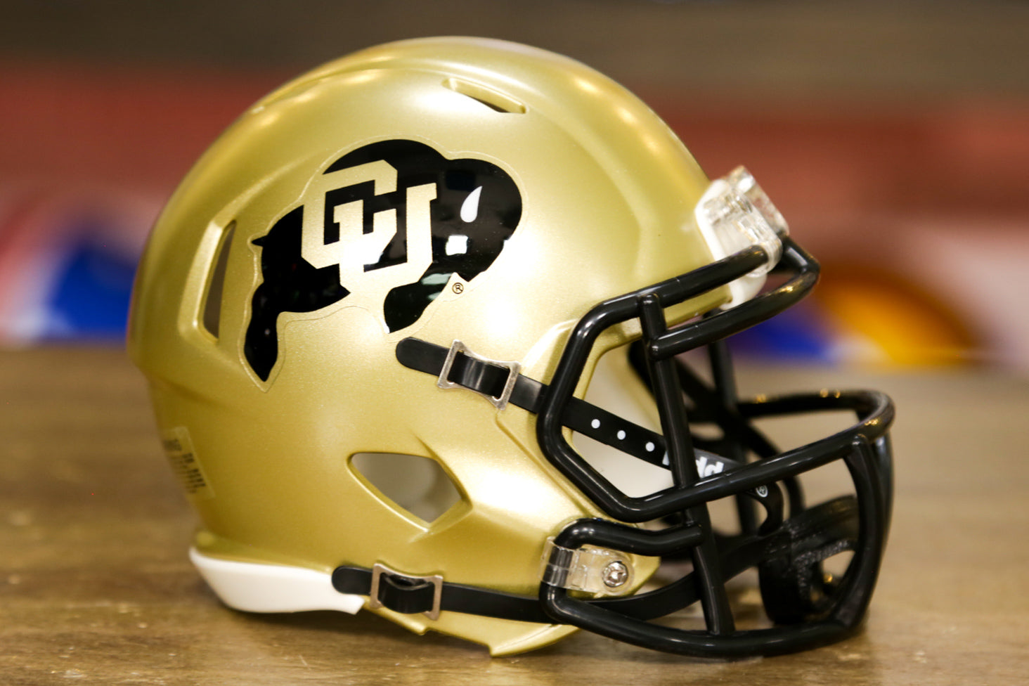 colorado football helmet roman numeral 5 Colorado Buffaloes Speed Mini Helmet