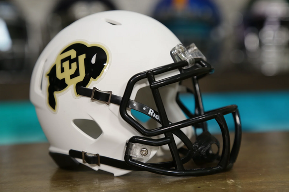 Riddell Colorado Buffaloes Matte White Speed Mini Helmet