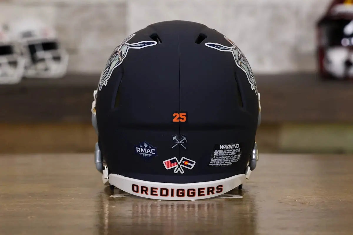 colorado school of mines football helmet Colorado School of Mines Orediggers Speed Mini Helmet