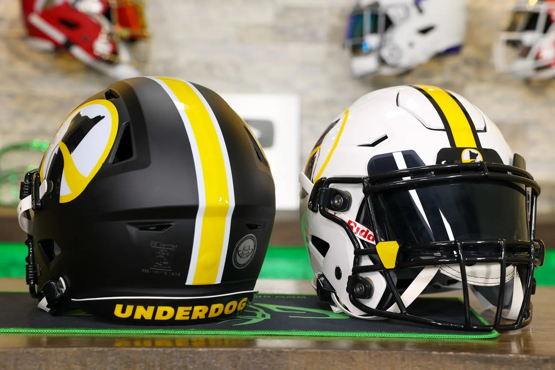 custom team football helmets or Standard Paint Only Service (New Helmets) Continental Athletic Supply Fit head scans coupled with an athletes head circumference to determine the optimal shell size and energy management components Custom NCAA concept football helmets