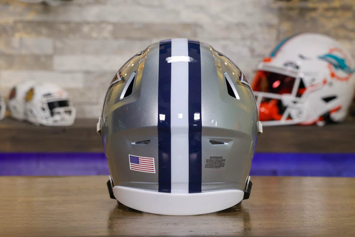 3 4 dallas cowboys motorcycle helmet Dallas Cowboys Riddell SpeedFlex Mid-Size Helmet – Green Gridiron, Inc