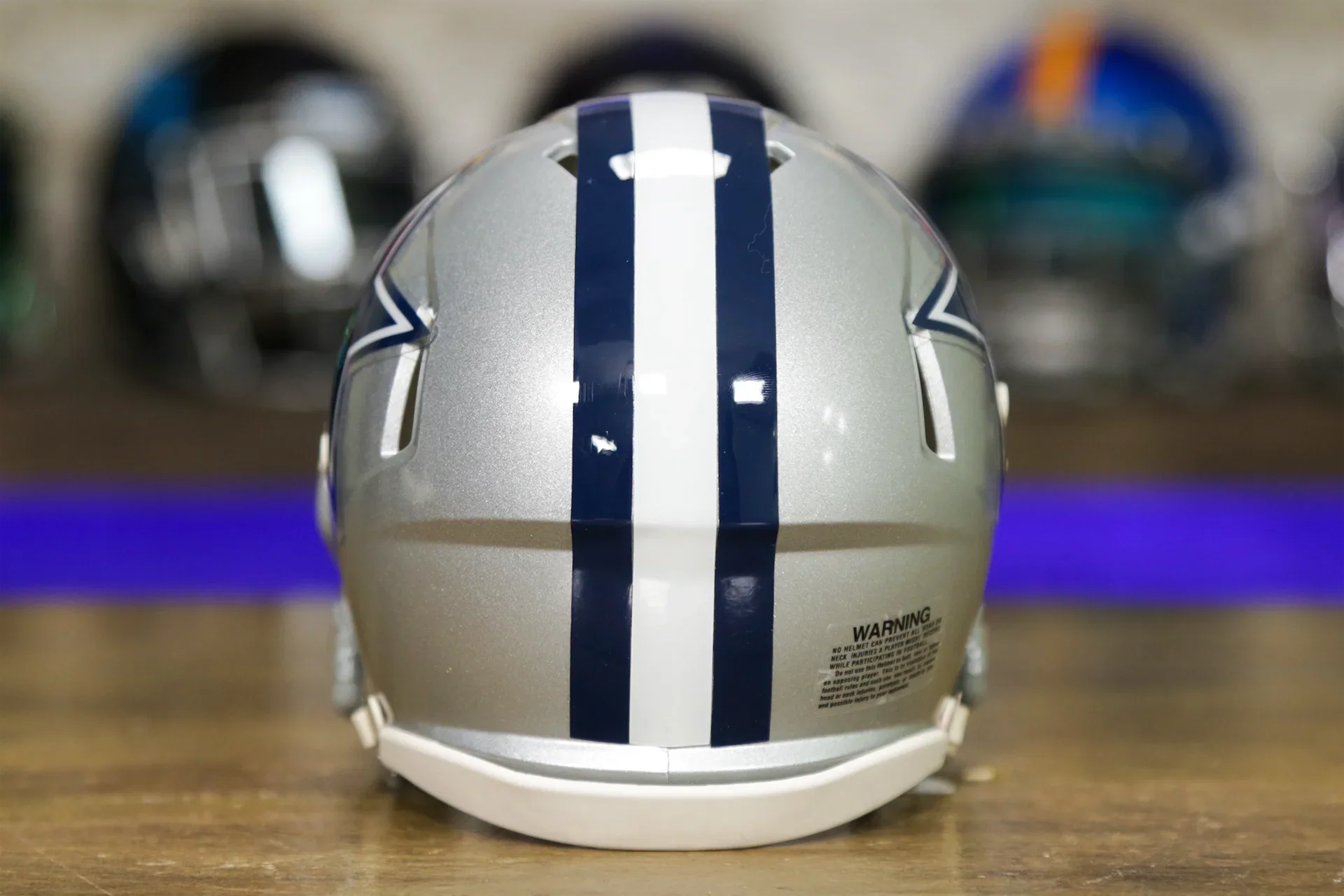 dallas cowboys motorcycle half helmet Dallas Cowboys Riddell Speed Mini Helmet