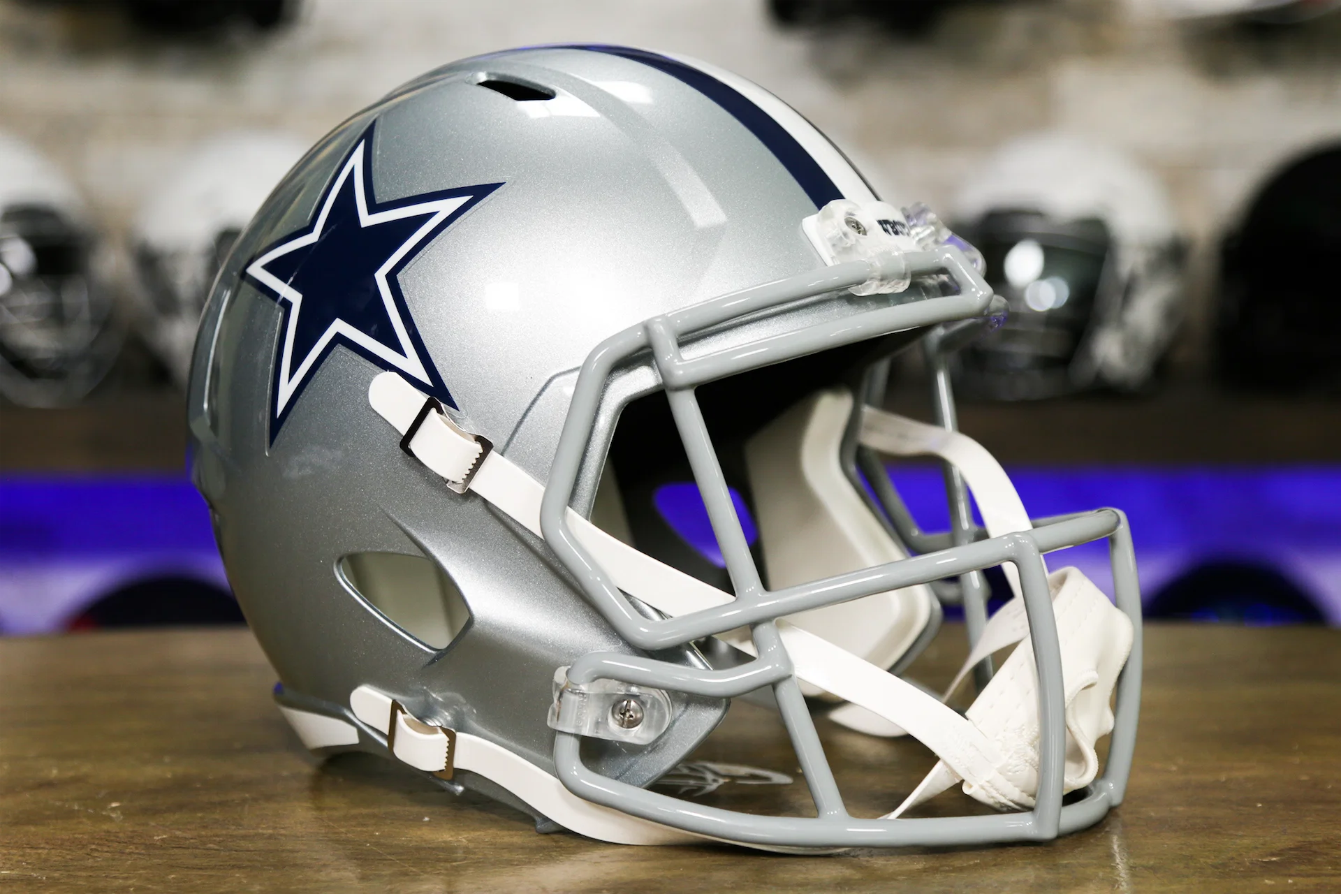 dallas cowboys full size replica football helmet Micah Parsons Signed FS Speed Fanatics w Super Sports Center and matte decals made specifically for fans of the Dallas Cowboys Dallas Cowboys AMP Custom Football