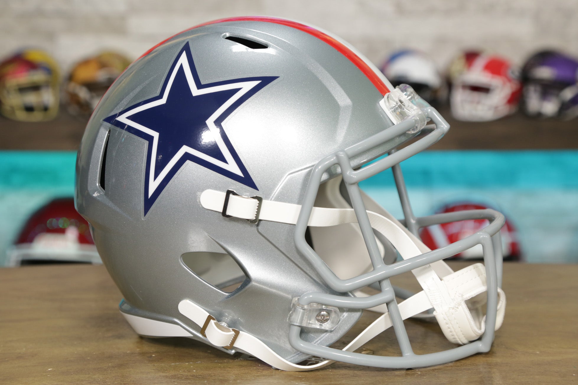 dallas cowboys authentic revolution football helmet MINI SPEED JR'S SPORTS finish shells Michael Irvin Dallas Cowboys Autographed