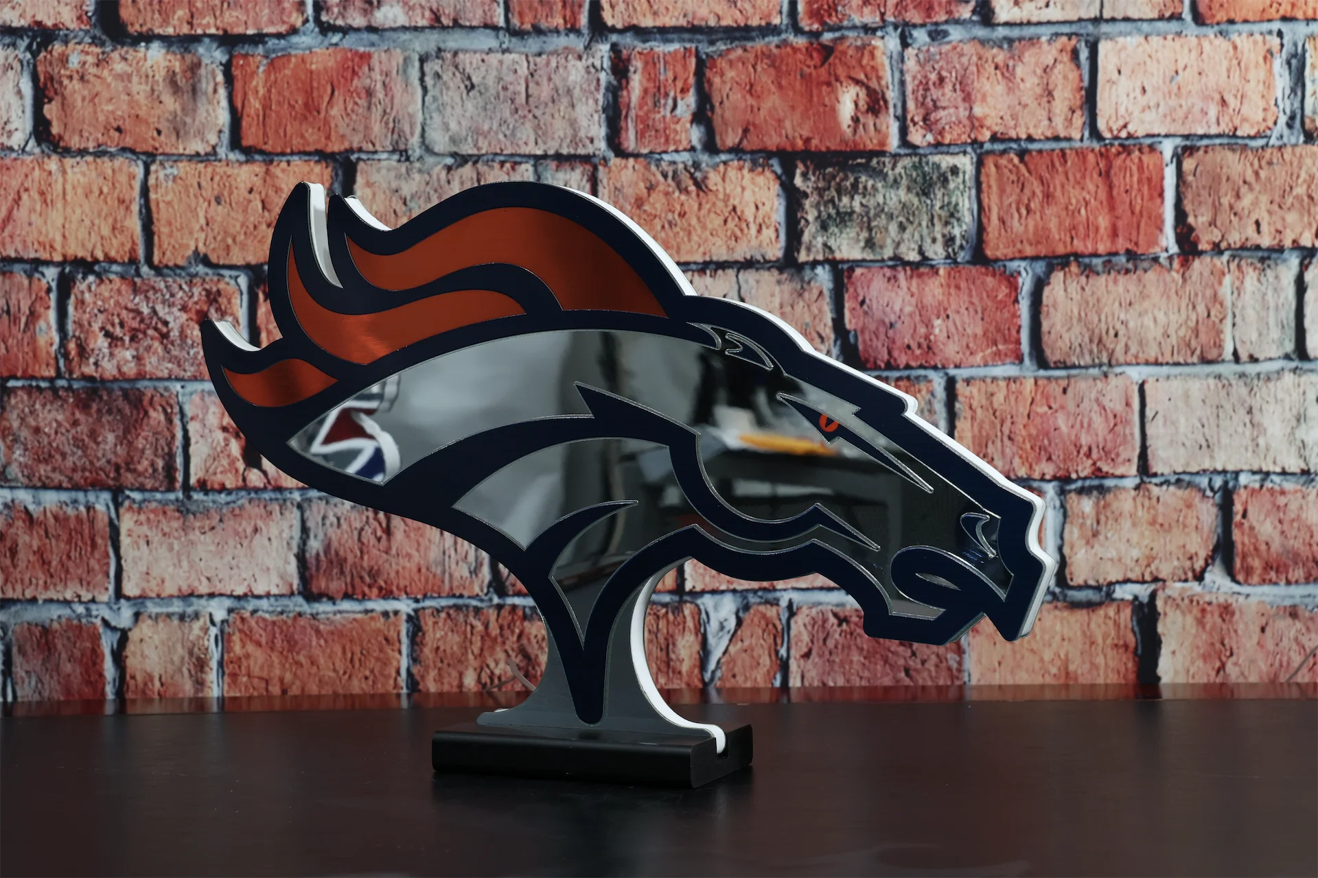 NFL LED インフィニティ ロゴ ライト - デンバー ブロンコス – Green