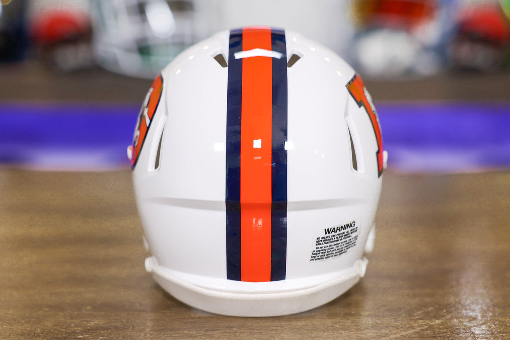 Denver Broncos Alternate WHITE Riddell Speed Mini Helmet (PRE-ORDER Ships  Late November)