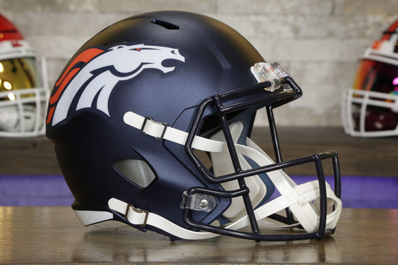 custom motorcycle helmets denver Jersey Framing This is a Denver Broncos speed mini helmet that was personally autographed by Ed McCaffrey Denver Broncos Riddell Speed Display