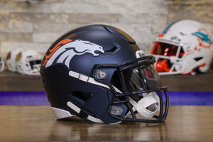 Denver Broncos Riddell SpeedFlex Mid-Size Helmet – Green Gridiron, Inc