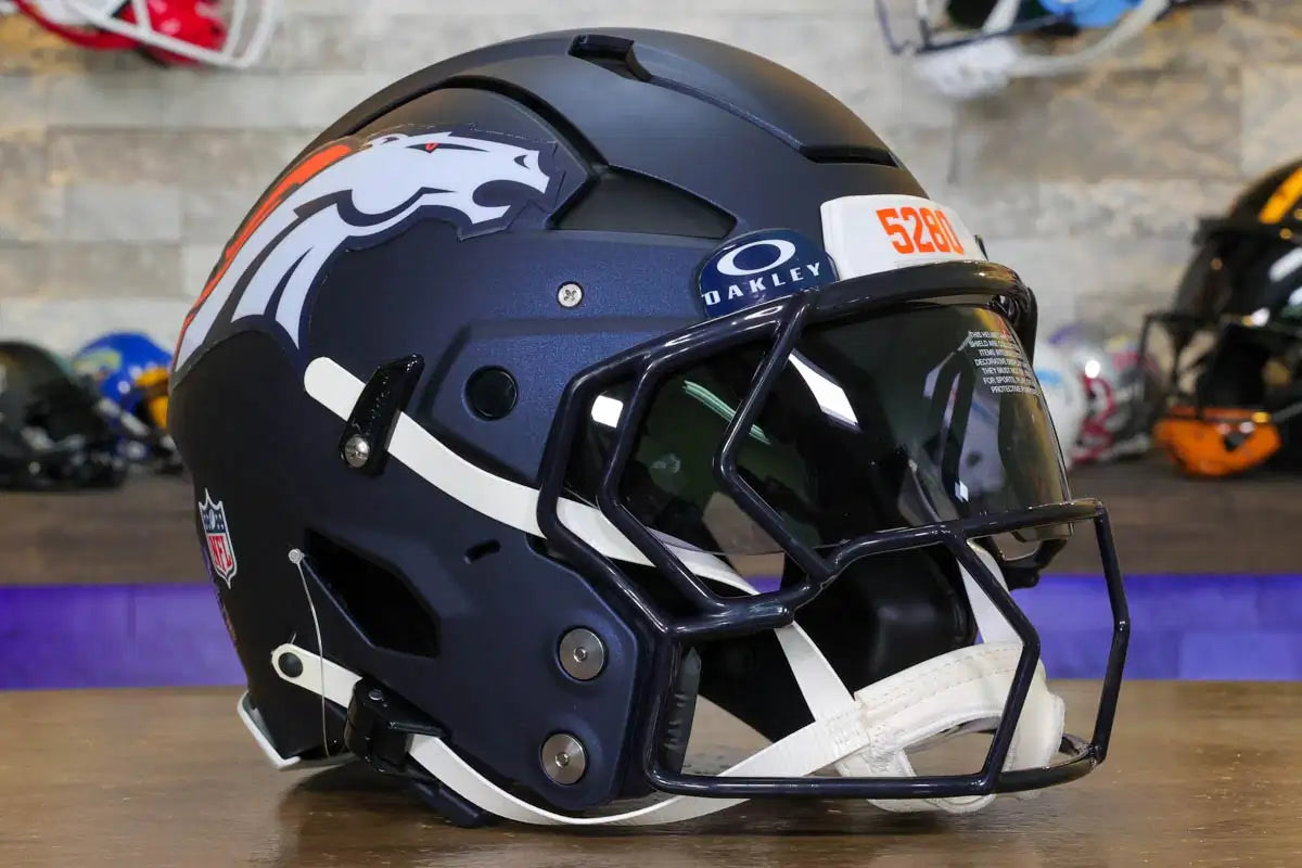 Denver Broncos Riddell Axiom Authentic Helmet | Green Gridiron , Inc.