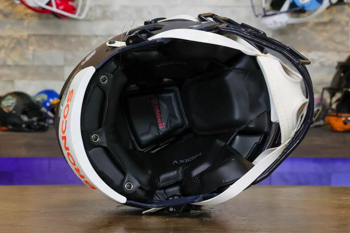 Denver Broncos Riddell Axiom Authentic Helmet | Green Gridiron , Inc.