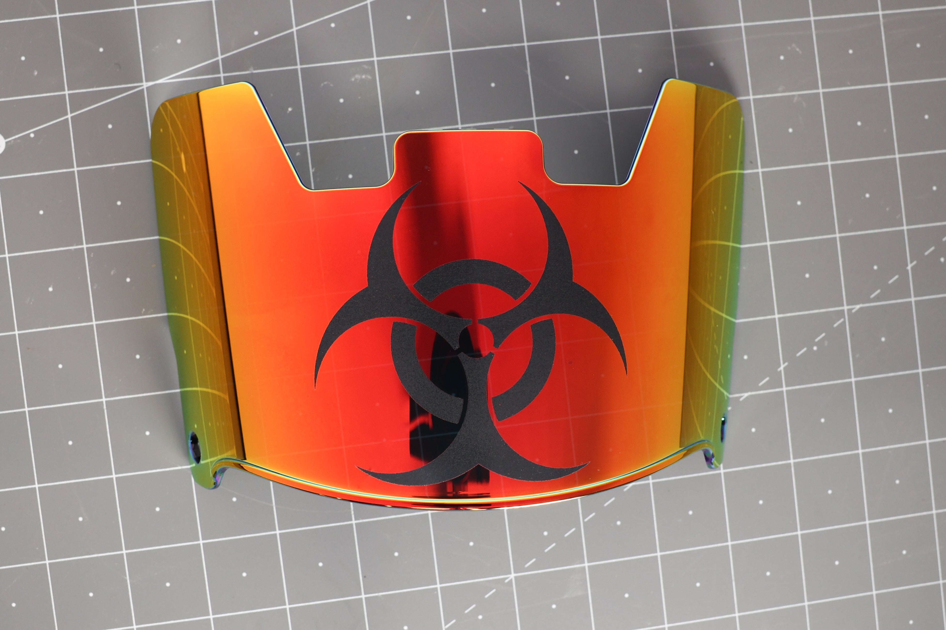 Designer Etched Visor