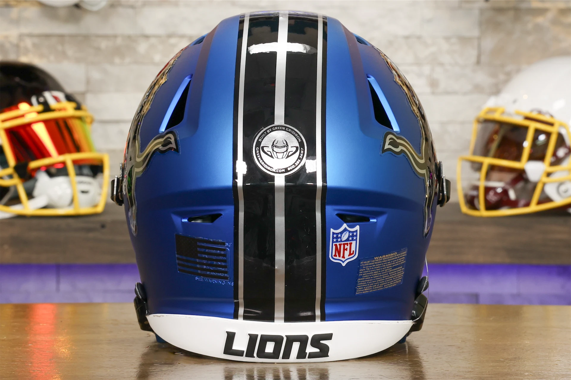 Detroit Lions Alternate Riddell SpeedFlex Helmet GG Edition