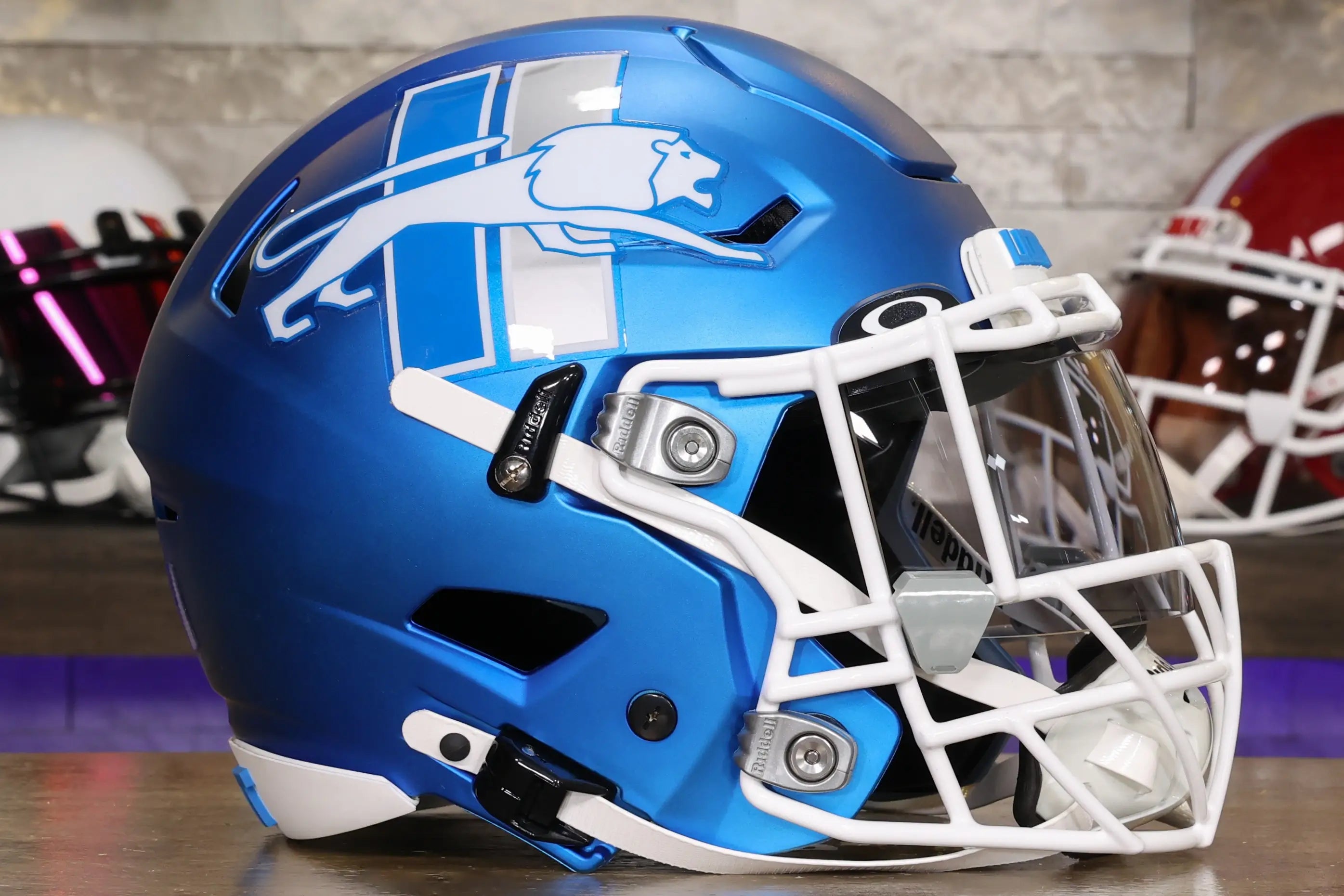 Riddell アメリカンフットボールヘルメット 青 Riddell アメフトヘルメット Riddell SPEED ICON リデル