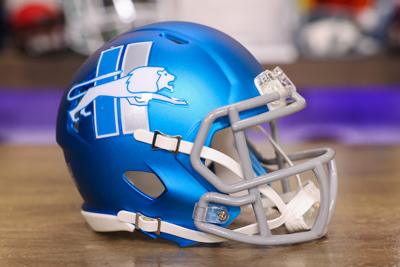 Detroit Lions reveal new blue alternate helmet with logo from '60s -- do  you like it?