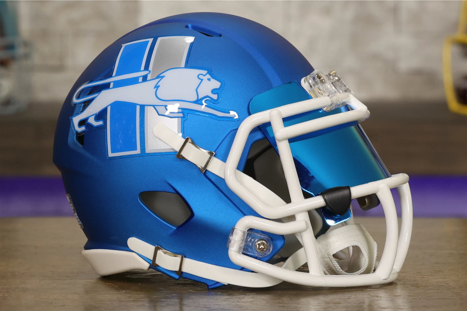 detroit lions mini football helmets Riddell Speed Helmet Put them on your desk Detroit Lions NFL Collectible Mini