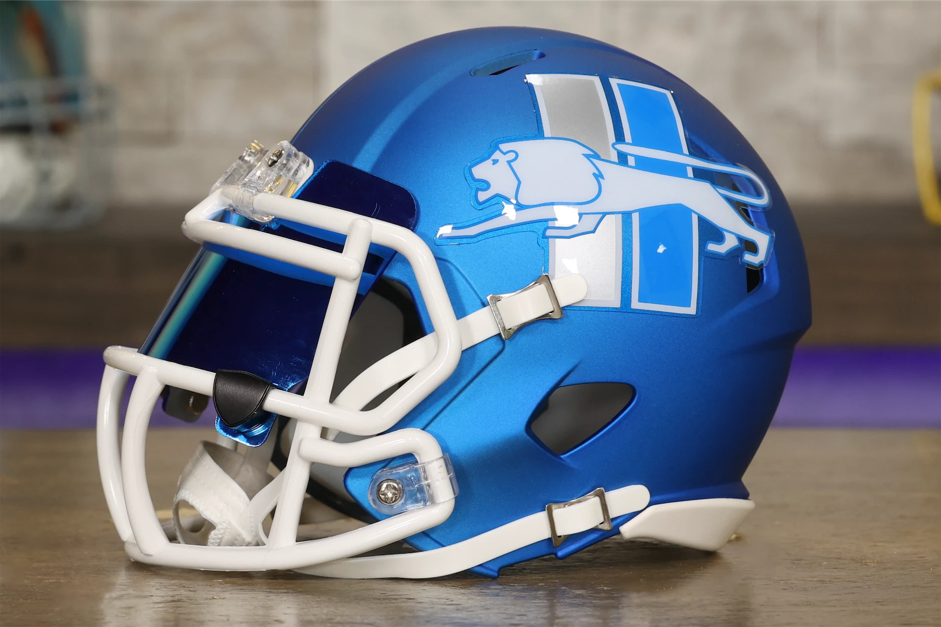 detroit lions new football helmet Detroit Lions Riddell Speed Mini Helmet
