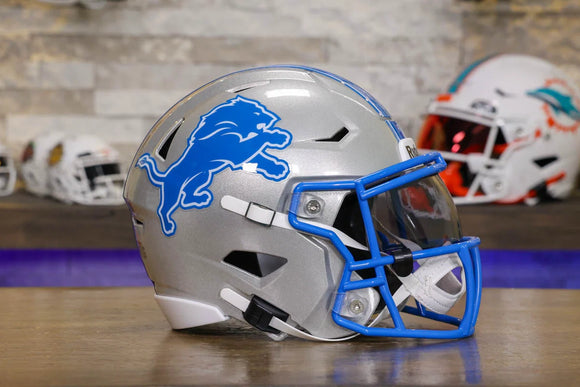 Detroit Lions Riddell SpeedFlex Mid-Size Helmet – Green Gridiron, Inc Detroit Lions Riddell SpeedFlex Mid-Size Helmet – Green Gridiron, Inc