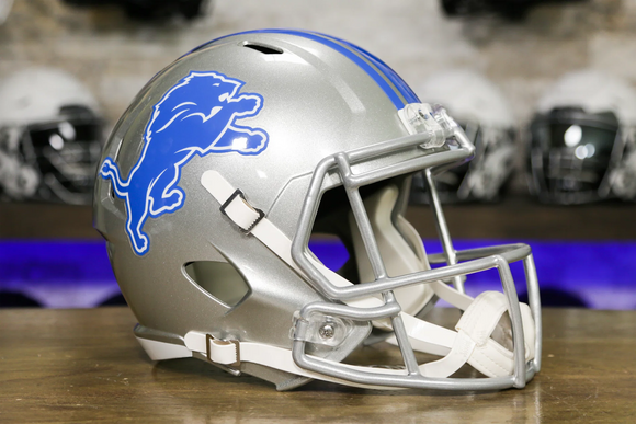 Detroit Lions Riddell Speed Display Helmet  - 2017-2023 Throwback