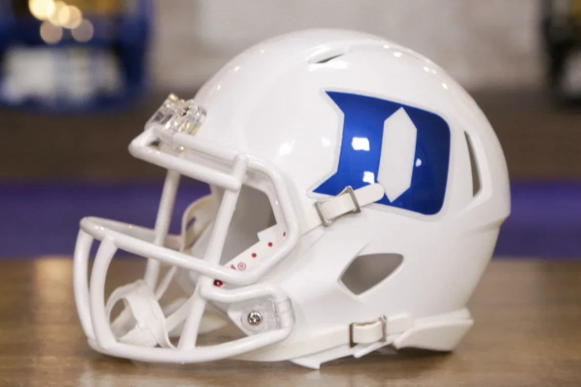 Duke Blue Devils White Mini Speed