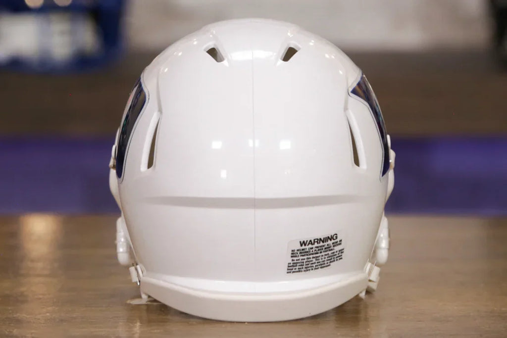 duke football helmet mustache Duke Blue Devils White Mini Speed