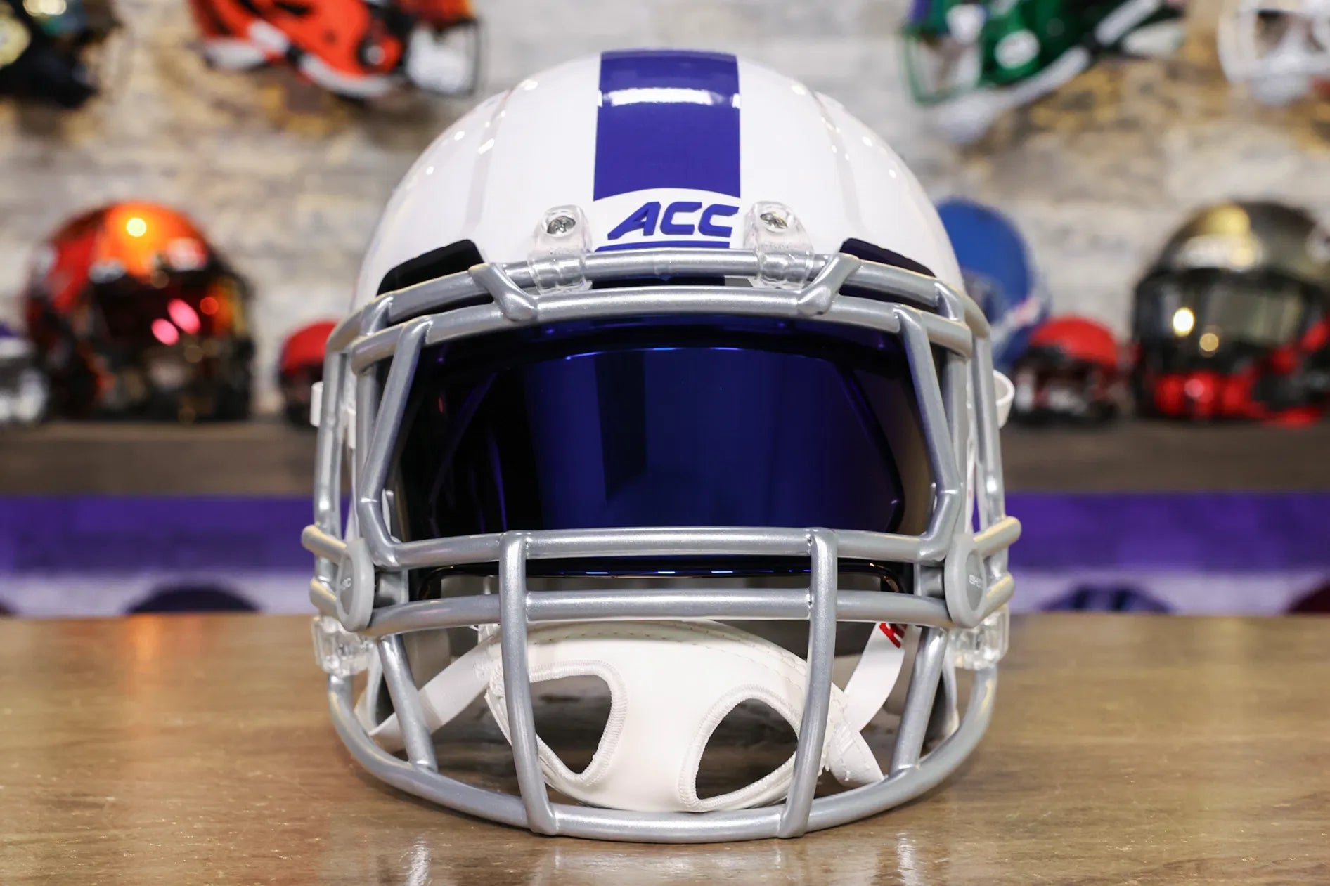 Duke Blue Devils Riddell Speed Display Helmet