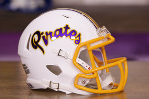 East Carolina Pirates Riddell Speed Mini Helmet - Matte White